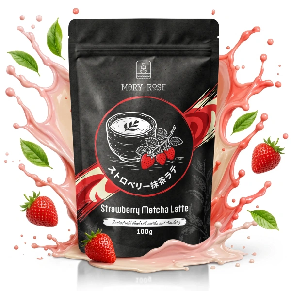 Mary Rose Strawberry Matcha Latte – jordbær-matcha-latte.