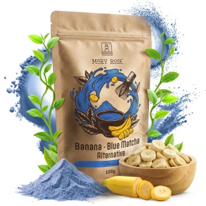 Mary Rose – Blue Matcha Alternative – Banan (pulver) 100 g