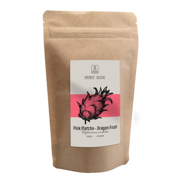 Mary Rose – Pink Matcha – Dragon fruit (pulver) 100 g