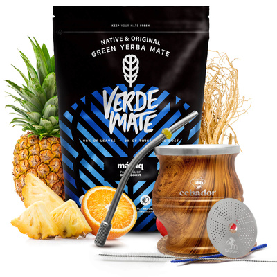 Sæt Yerba Verde Mate Mas IQ 0,5kg + TermoColador