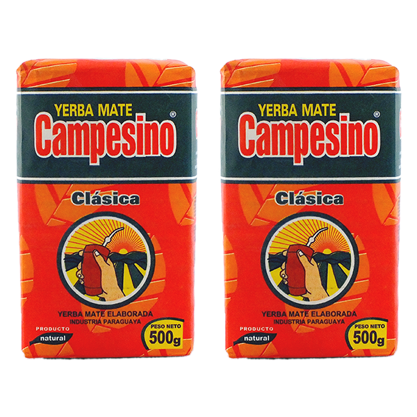 Yerba Mate-sæt 2x Campesino Classica Elaborada Con Palo 0,5kg