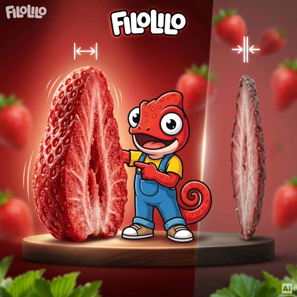FiloLilo – Frysetørrede jordbær (skiver) 20 g