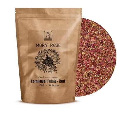 Mary Rose - Kornblomstblade (rød) 100 g