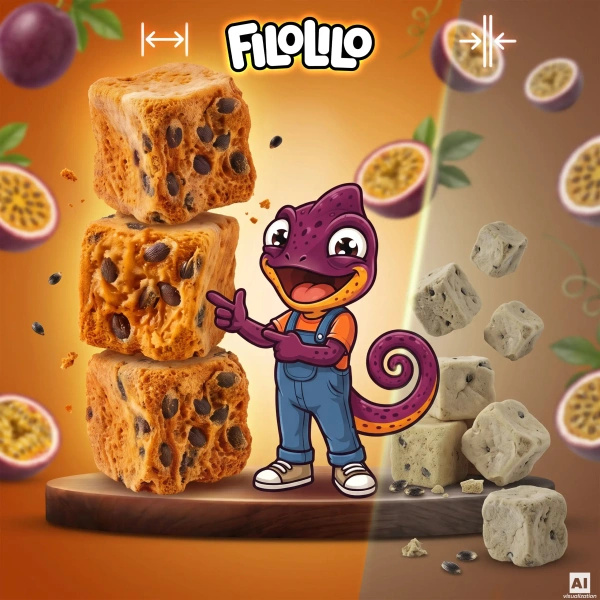 FiloLilo – Frysetørret passionsfrugt (terninger) 100 g