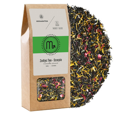 Aromantra x Mary Rose – Stjernetegn-te – Skorpion (sort te) 50 g