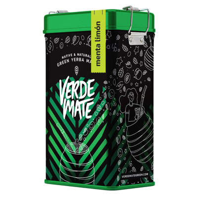 Yerbera – Metaldåse + Verde Mate Green Menta Limón 0,5 kg