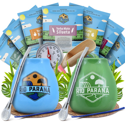 Yerba Mate Rio Parana startsæt til par tilbehør