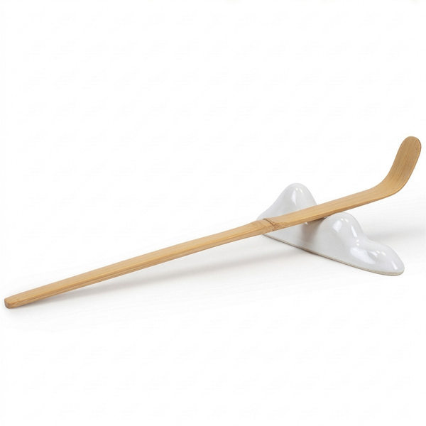 Chashaku-oki – Holder til matcha-ske (hvid)