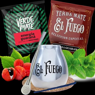 Yerba Mate sæt Kalabas + Bombilla