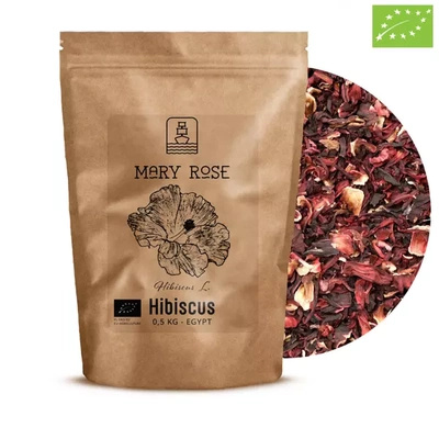 Mary Rose - Hibiscus økologisk (blomsterblade) 0,5 kg