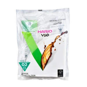 Papirfiltre til Hario V60-02 dripper (100 stk.)