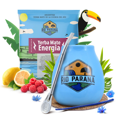 Yerba Mate sæt 50g Kalabas + Bombilla