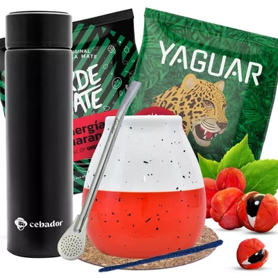 Yerba Mate startsæt Termokande Kalabas 2x50g