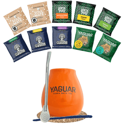 Yerba Mate Sæt 10x50 Kalabas + Bombilla