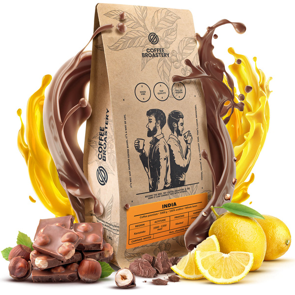 Bro Coffee Roastery - Helbønnekaffe India Karnataka Premium 1kg