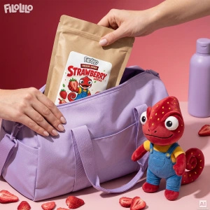 FiloLilo – Frysetørrede jordbær (skiver) 100 g