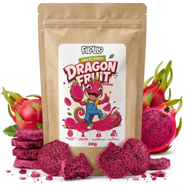 FiloLilo – Frysetørret dragefrugt (skiver) 20 g