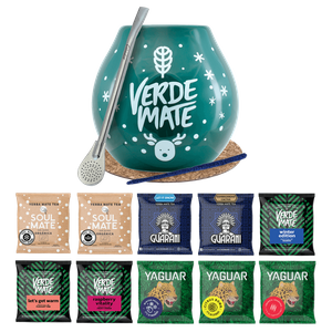 Yerba Mate Set 10x50g Winter Gourd Bombilla
