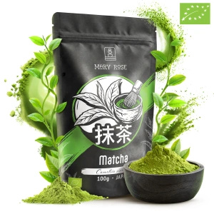 Gavesæt: 3x japansk matcha + bambustilbehør