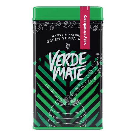 Yerbera - dåse + Verde Mate Grøn Meget Jordbær 0,5 kg 