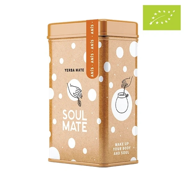 Yerbera – Metaldåse + Soul Mate Orgánica Anís 0,5 kg