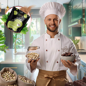 Nustino – Jordnøddesmør i pulverform – Pistachio & Chocolate (uden tilsat sukker) 400 g