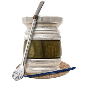Sæt med Tilbehør til Yerba Mate Palo Santo + Bombilla