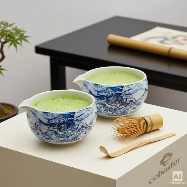 Sæt til brygning af matcha-te