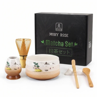 Cadeauset: accessoires voor het bereiden van matchathee