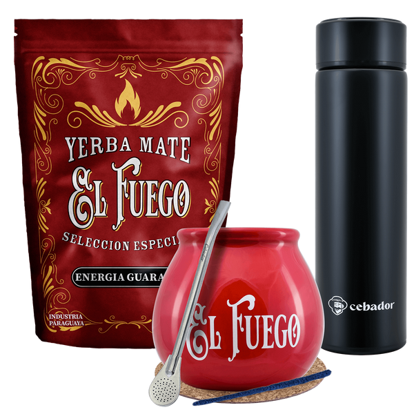 Yerba Mate El Fuego MOC 500 g kalabas termokande sæt