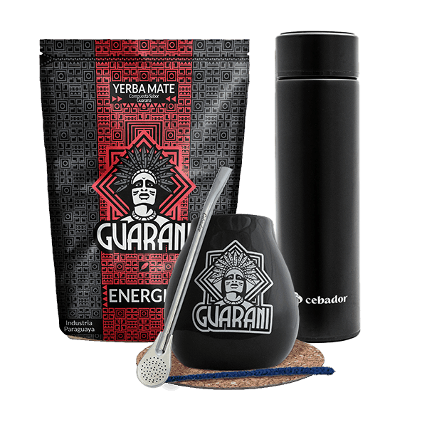Sæt Yerba Mate Guarani Energia 500 g termokande