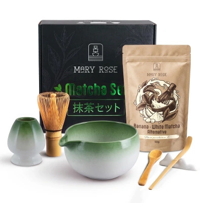 Gavesæt til at tilberede White Matcha