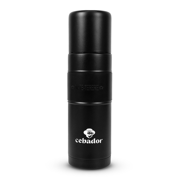 Yerbomos XL ALL IN ONE - 750ml - Mate-kop, termokande og bombilla i én (sort)