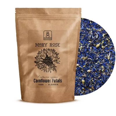 Mary Rose - Kornblomstblade (blå) 100 g