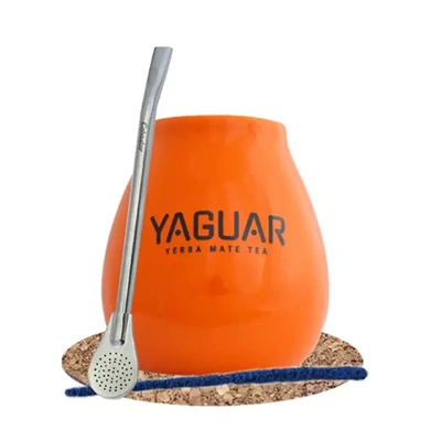 Yerba Mate sæt med tilbehør: Kalabas + Bombilla