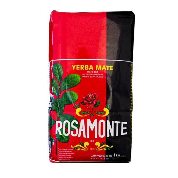 Yerba Mate Elaborada-sæt: El Fuego 1kg + Rosamonte 1kg
