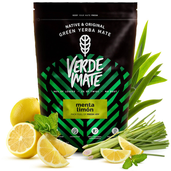 Verde Mate Grøn Limon 500g + Verde Mate Grøn Menta Limon 500g