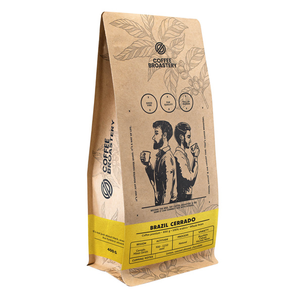 Coffee Broastery - Helbønnekaffe Brazil Cerrado Premium 400g