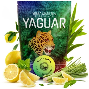 Yerba Mate-sæt Yaguar Naranja 500g + Yaguar Menta Limon 500g