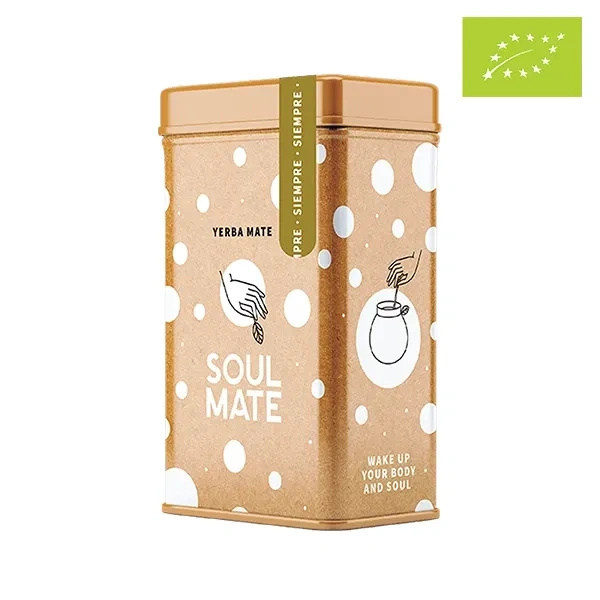 Yerbera – Metaldåse + Soul Mate Orgánica Siempre 0,5 kg