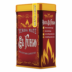 Yerbera - blikdåse + El Fuego Menta Limon 0,5 kg 