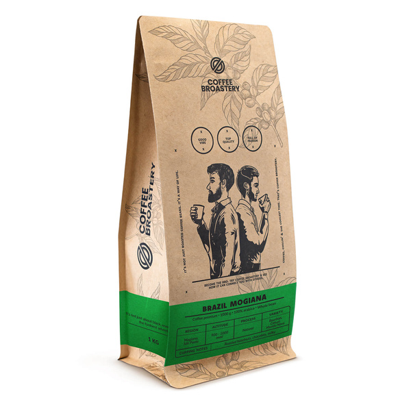 Coffee Broastery - Helbønnekaffe Brazil Mogiana Premium 1kg
