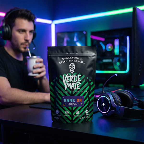 Verde Mate Green Game On 0,4 kg – yerba mate til gamere med smag af energidrik