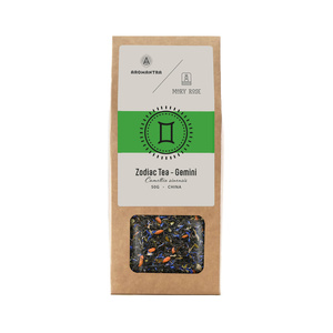 Aromantra x Mary Rose – Stjernetegn-te – Tvillingerne (sort te) 50 g