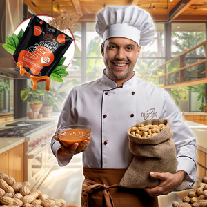 Nustino – Jordnøddesmør i pulverform – Salted Caramel (uden tilsat sukker) 400 g