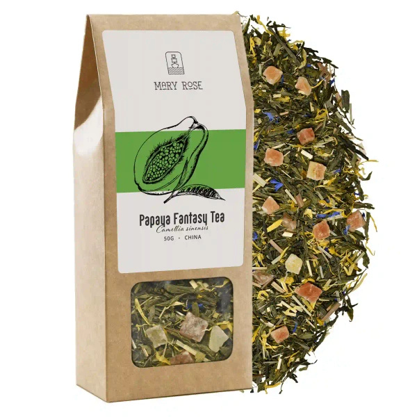 Mary Rose - Papaya Fantasy Grøn Te - 50g