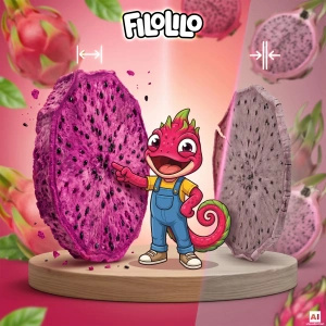 FiloLilo – Frysetørret dragefrugt (skiver) 20 g