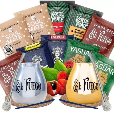 Yerba Mate-startsæt med masser af typer til par