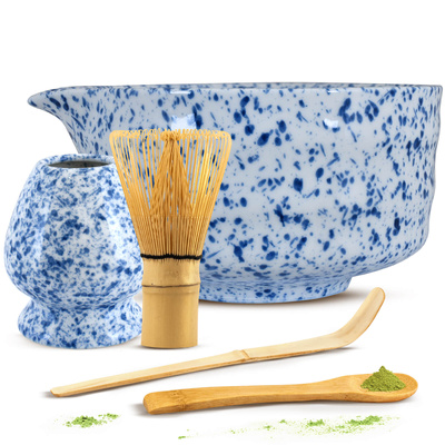 Sæt med tilbehør til brygning af matcha-te