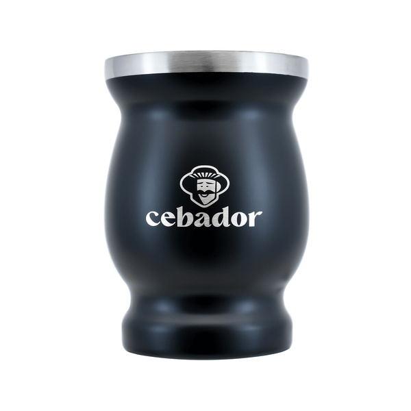TermoMate Cebador – termokop til yerba mate – 190 ml (sort)